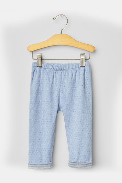 Pointelle cuffed pants