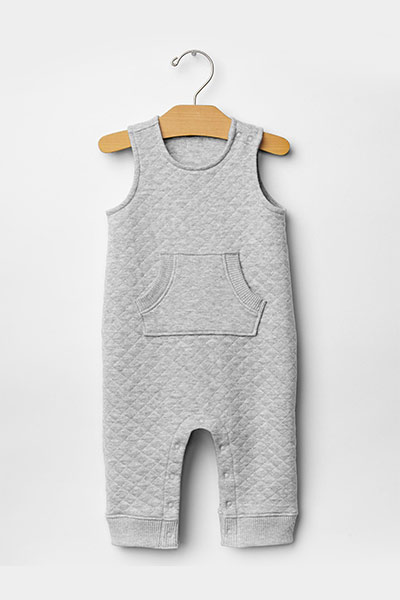 Quilted pocket one-piece