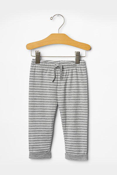 Stripe cuffed pants